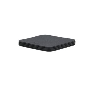 ESTIA ΣΟΥΒΕΡ ALLURE PVC 10x10cm ΜΑΥΡΟ  ΣΕΤ 4 ΤΕΜ. - 07-32395 Estia |  Είδη Σερβιρίσματος στο espiti