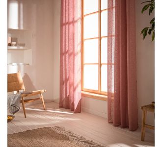 Κουρτίνα με τρουκς 140x280cm GOFIS HOME  Combe Tree Brown 502/ 08 |  Ετοιμες μονοχρωμες κουρτίνες στο espiti