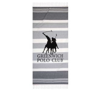 GREENWICH POLO CLUB ΠΕΤΣΕΤΑ-ΠΑΡΕΟ 80Χ170 3841 GREY |  Πετσέτες Θαλάσσης στο espiti
