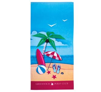 GREENWICH POLO CLUB JUNIOR ΠΕΤΣΕΤΑ ΘΑΛΑΣΣΗΣ 70Χ140 3719 MULTICOLOR |  Πετσέτες Θαλάσσης στο espiti