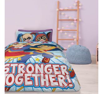 SUPER HERO GIRLS 5005 ΣΕΤ ΣΕΝΤΟΝΙΑ ΜΟΝΑ ΓΑΛΑΖΙΟ, ΚΟΚΚΙΝΟ |  Σεντόνια Παιδικά στο espiti
