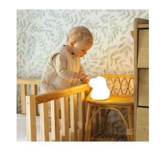 Φωτιστικό Σιλικόνης 15 cm Ιπποπόταμος με σύνδεση BluetoothTrois Kilos Sept |  Βρεφικές Πάντες στο espiti