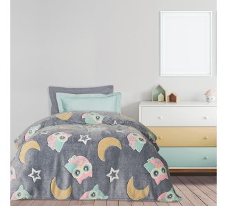 DAS KIDS ΚΟΥΒΕΡΤΑ FLEECE 160Χ220 4864 ΓΚΡΙ, ΚΙΤΡΙΝΟ, ΡΟΖ |  Κουβέρτες Παιδικές στο espiti