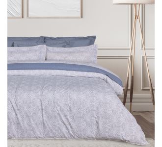 DAS HOME ΣΕΝΤΟΝΙΑ ΣΕΤ KING PRESTIGE 1693 BLUE, GREY |  Σεντόνια Υπέρδιπλα / King Size στο espiti