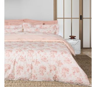 DAS HOME ΣΕΝΤΟΝΙΑ ΣΕΤ KING PRESTIGE 1694 BEIGE, ROSE |  Σεντόνια Υπέρδιπλα / King Size στο espiti