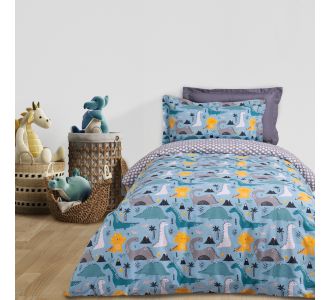 DAS KIDS ΣΕΤ ΣΕΝΤΟΝΙΑ ΜΟΝΑ 4928 BLUE, GREY |  Σεντόνια Παιδικά στο espiti