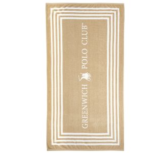 GREENWICH POLO CLUB ΠΕΤΣΕΤΑ ΘΑΛΑΣΣΗΣ 90Χ170 4053 BLACK, TAUPE |  Πετσέτες Θαλάσσης στο espiti