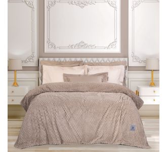 GREENWICH POLO CLUB ΚΟΥΒΕΡΤΑ FLEECE 160X220 ESSENTIAL 3475 TAUPE |  Κουβέρτες Βελουτέ Υπέρδιπλες στο espiti