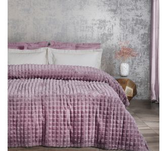 DAS HOME ΚΟΥΒΕΡΤΑ FLEECE 220Χ240 1358 DUSTY PURPLE |  Κουβέρτες Βελουτέ Υπέρδιπλες στο espiti