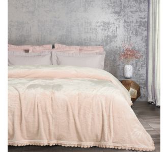 DAS HOME ΚΟΥΒΕΡΤΑ FLEECE 220Χ240 1185 PINK |  Κουβέρτες Βελουτέ Υπέρδιπλες στο espiti