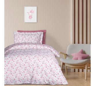 DAS KIDS ΣΕΤ ΣΕΝΤΟΝΙΑ ΜΟΝΑ 4917 PINK, WHITE |  Σεντόνια Παιδικά στο espiti