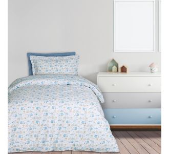 DAS KIDS ΣΕΤ ΣΕΝΤΟΝΙΑ ΜΟΝΑ 4918 BLUE, OCHRE, WHITE |  Σεντόνια Παιδικά στο espiti