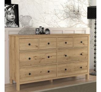 Συρταριέρα - Μπουφές Sabina Megapap χρώμα sepet oak 160x50x96εκ. |  Μπουφέδες στο espiti