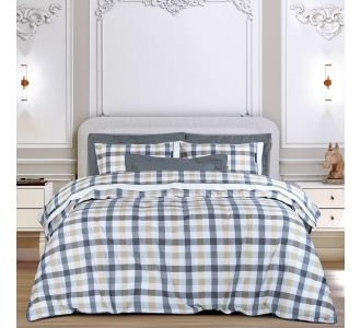 GREENWICH POLO CLUB ΣΕΤ ΣΕΝΤΟΝΙΑ KING ESSENTIAL 2265 BEIGE, GREY |  Σεντόνια Υπέρδιπλα / King Size στο espiti