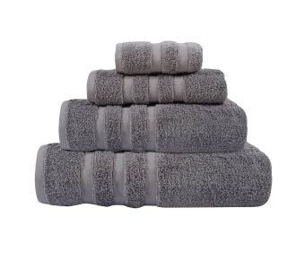 DAS HOME ΠΕΤΣΕΤΑ ΠΡΟΣΩΠΟΥ PRESTIGE 50Χ90 1163 DARK GREY |  Πετσέτες Προσώπου στο espiti