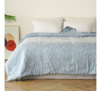 ΚΟΥΒΕΡΛΙ ΜΟΝΟ ARIEL LIGHT BLUE ΜΟΝΟ 160Χ240 MELINEN |  Κουβερλί Υπέρδιπλα στο espiti