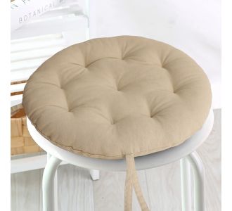 ΜΑΞΙΛΑΡΙ ΚΑΡΕΚΛΑΣ ΣΤΡΟΓΓΥΛΟ MAD BEIGE Φ 40 MELINEN |  Μαξιλάρια Καρέκλας στο espiti