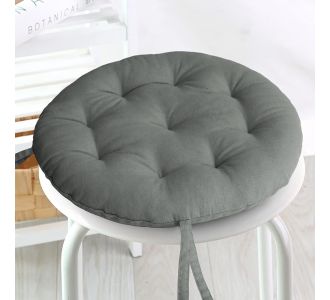 ΜΑΞΙΛΑΡΙ ΚΑΡΕΚΛΑΣ ΣΤΡΟΓΓΥΛΟ MAD OLIVE/GREY Φ 40 MELINEN |  Μαξιλάρια Καρέκλας στο espiti