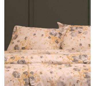 ΣΕΝΤΟΝΙ (ΣΕΤ 3 ΤΕΜ.) 180Χ200+30 PEONIA GREY WINTER LINE MINI ΚΑΤΩΣΕΝΤΟΝΟ KING SIZE (Λ) 180Χ200+30cm + 53X72cm MELINEN |  Σεντόνια Υπέρδιπλα / King Size στο espiti