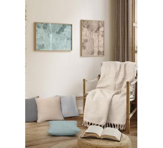 Ριχτάρι VORM BEIGE Βαμβάκι 180 x 190 εκ. MADI |  Ριχτάρια στο espiti