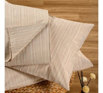 ΣΕΝΤΟΝΙ (ΣΕΤ 2 ΤΕΜ.) 100Χ200+32 NIKA ECRU/BEIGE CASUAL LINE MINI ΚΑΤΩΣΕΝΤΟΝΟ ΜΟΝΟ (Λ) 100Χ200+32cm + 50X70cm MELINEN |  Σεντόνια Υπέρδιπλα / King Size στο espiti