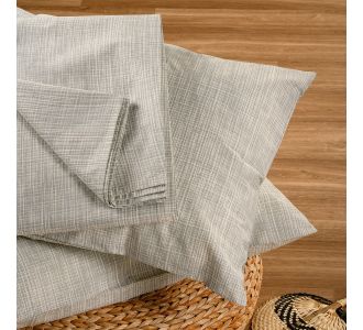 ΣΕΝΤΟΝΙ (ΣΕΤ 2 ΤΕΜ.) 100Χ200+32 MATEO GREY CASUAL LINE MINI ΚΑΤΩΣΕΝΤΟΝΟ ΜΟΝΟ (Λ) 100Χ200+32cm + 50X70cm MELINEN |  Σεντόνια Υπέρδιπλα / King Size στο espiti