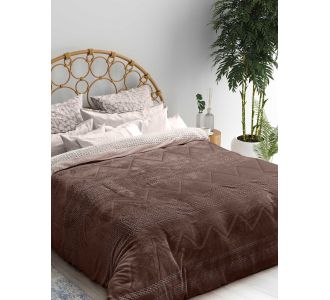 Κουβερτοπάπλωμα QUEUE BROWN 100% Πολυεστερικό Flannel 160 x 220 εκ. MADI |  Κουβερτοπαπλώματα  στο espiti