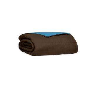 Κουβερλί percale μονόχρωμο Brown/Ciel Μονό (160x220) Sunshinehome |  Κουβερλί Μονά στο espiti