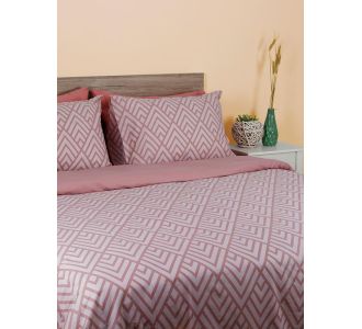 Σετ Σεντόνια Cotton Feelings 2036 Pink Διπλό με λάστιχο (150x205+30) Sunshinehome |  Σεντόνια Διπλά στο espiti