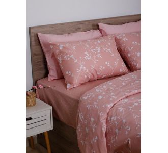 Σετ Σεντόνια Cotton Feelings 924 Pink Διπλό με λάστιχο (150x205+30) Sunshinehome |  Σεντόνια Διπλά στο espiti