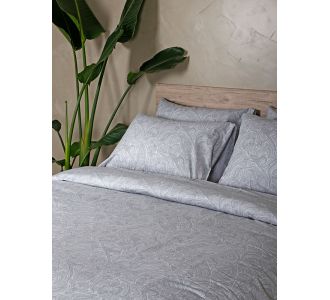 Σετ Σεντόνια Cotton Feelings 2040 Grey Διπλό με λάστιχο (150x205+30) Sunshinehome |  Σεντόνια Διπλά στο espiti