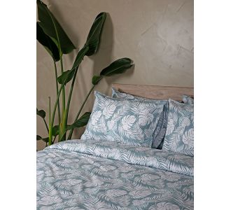 Σετ Σεντόνια Cotton Feelings 2038 Aqua Διπλό με λάστιχο (150x205+30) Sunshinehome |  Σεντόνια Διπλά στο espiti
