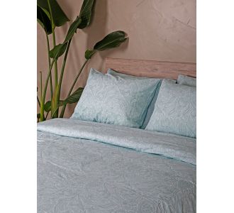 Σετ Σεντόνια Cotton Feelings 2040 Aqua Υπέρδιπλο με λάστιχο (170x205+30) Sunshinehome |  Σεντόνια Υπέρδιπλα / King Size στο espiti