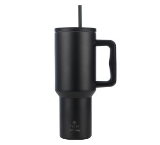 ESTIA ΘΕΡΜΟΣ STRAW TUMBLER XL SAVE THE AEGEAN 1200ml MIDNIGHT BLACK - 01-32180 Estia |  Θερμός & Αξεσουάρ στο espiti
