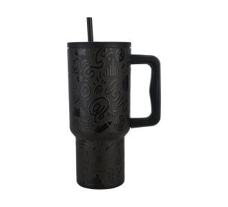 ESTIA ΘΕΡΜΟΣ STRAW TUMBLER XL SAVE THE AEGEAN 900ml NOIR ECHO - 01-32098 Estia |  Θερμός & Αξεσουάρ στο espiti