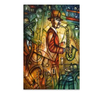 Πίνακας σε καμβά "Street Artists" Megapap ψηφιακής εκτύπωσης 50x75x3εκ. |  Πίνακες στο espiti