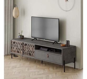 Έπιπλο τηλεόρασης Dionysos Megapap χρώμα γκρι ρετρό 170x45x48,6εκ. |  Έπιπλα τηλεόρασης στο espiti