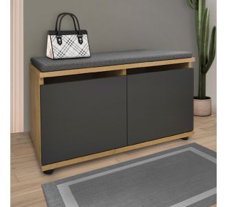 Παπουτσοθήκη μελαμίνης Twain Megapap 8 ζευγών χρώμα sapphire oak - ανθρακί 80x35x42εκ. |  Παπουτσοθήκες στο espiti