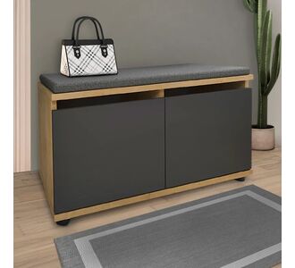 Παπουτσοθήκη μελαμίνης Twain Megapap 8 ζευγών χρώμα sapphire oak - ανθρακί 80x35x42εκ. |  Παπουτσοθήκες στο espiti