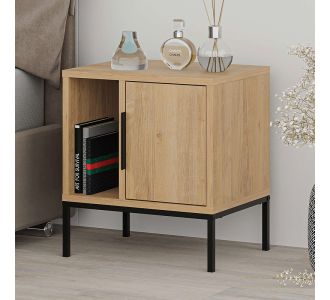 Κομοδίνο Glynn Megapap χρώμα saphhire oak 45x35x50εκ. |  Κομοδίνα στο espiti