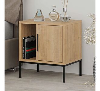 Κομοδίνο Glynn Megapap χρώμα saphhire oak 45x35x50εκ. |  Κομοδίνα στο espiti