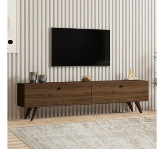 Έπιπλο τηλεόρασης Paris Megapap χρώμα καρυδί 160x25x35εκ. |  Έπιπλα τηλεόρασης στο espiti