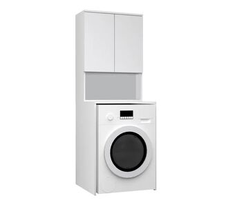 Έπιπλο πλυντηρίου Cozen Megapap χρώμα λευκό 65x60x178εκ. |  Σετ Μπάνιου στο espiti