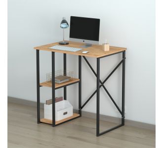 Γραφείο εργασίας Verno Megapap χρώμα pine oak 90x59,8x92,8εκ. |  Γραφεία στο espiti