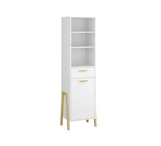 Βιβλιοθήκη Belle Λευκό 41x41x197cm AlphaB2B |  Βιβλιοθήκες γραφείου στο espiti