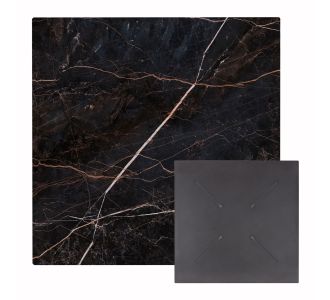 ΕΠΙΦΑΝΕΙΑ ΤΡΑΠΕΖΙΟΥ ΤΕΤΡΑΓΩΝΗ HPL HM5838.34 ΜΑΥΡΟ ΜΑΡΜΑΡΟ 70x70εκ |  Τραπέζια κήπου στο espiti