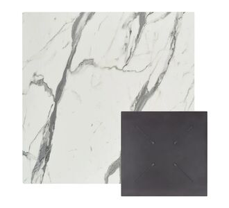 ΕΠΙΦΑΝΕΙΑ ΤΡΑΠΕΖΙΟΥ ΤΕΤΡΑΓΩΝΗ HPL HM5839.31 WHITE MARBLE 80x80εκ |  Τραπέζια κήπου στο espiti