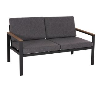 ΚΑΝΑΠΕΣ 2-ΘΕΣΙΟΣ SAFIN HM6279.03 ΑΛΟΥΜΙΝΙΟ & ΜΑΞΙΛΑΡΙΑ ΣΕ ΑΝΘΡΑΚΙ 140x70x77Υεκ |  Καναπέδες - Καρέκλες  στο espiti