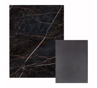 ΕΠΙΦΑΝΕΙΑ ΤΡΑΠΕΖΙΟΥ HPL ΟΡΘΟΓΩΝΙΑ HM6350.34 BLACK MARBLE 60x80εκ. |  Τραπέζια κήπου στο espiti