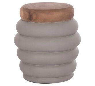 ΤΡΑΠΕΖΙ ΒΟΗΘΗΤΙΚΟ PUFFAT HM18172.03 FIBER CEMENT ΓΚΡΙ- ΞΥΛΟ TEAK TOP Φ45x46Υεκ. |  Σκαμπώ στο espiti